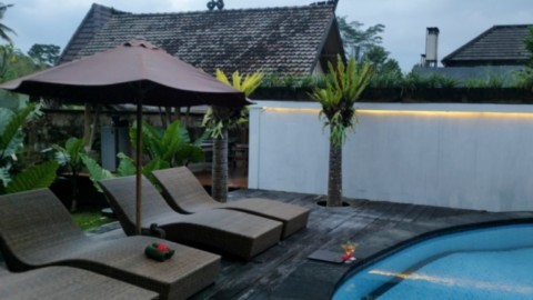 Piscine, Maison Blanche, Pariliana, Bali