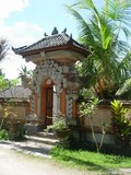 Entrée, maison traditionnelle, Bangkiang Sidem, Bali